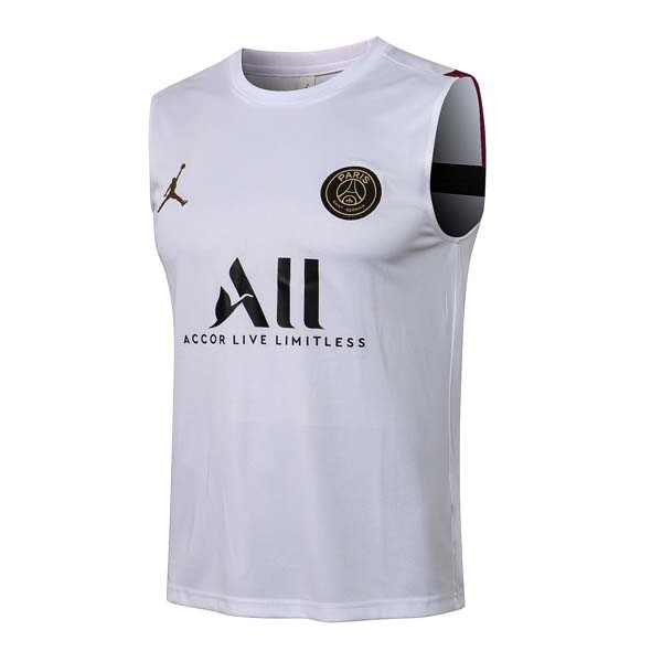 Camiseta Paris Saint Germain Sin Mangas 2022 Blanco 1